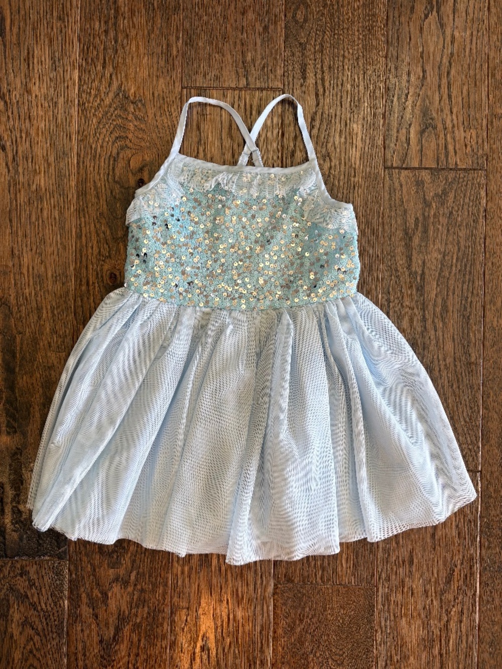 Cat & Jack Light Blue Sequin Bodice Dress